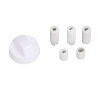 Europart 10029976 - Botón universal para horno y horno (43 mm, con adaptadores para todas las marcas), color blanco