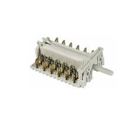 EUROPART Interruptor de horno compatible con Bosch Siemens 00173809, selector, acero inoxidable, 6/4,6 mm