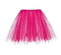 Europe and The United States Three-Layer Tulle Skirt for Women Fancy Dress Costume 2026 Adults(Hot Pink)