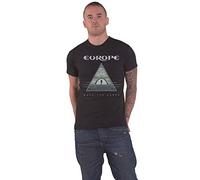 Europe - Camiseta Walk The Earth de Algodón para Adultos Unisex (XXL) (Negro)