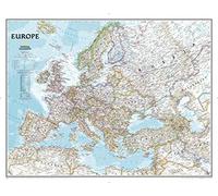 Europe Classic, Enlarged &, Tubed: Wall Maps Continents (National Geographic Reference Map)