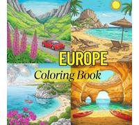 Europe Coloring Book: Beautiful Landscapes to Color Inspired by Places in Europe