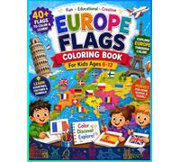 Europe Flag Coloring Book: For kids age 6-12 (FLAGS OF THE WORLD | Coloring Book for Kids Ages 6-12)