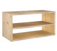 Europe & Nature ASTIGARRAGA DMC2TV99 - Estantería Modular 2 Cubos Horizontal con baldas intermediarias Serie Dinamic Fondo 33 cm Pino Macizo