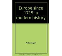 Europe since 1715: a modern history