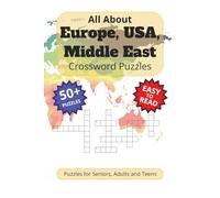 Europe USA Middle East Crossword Puzzles: Puzzles for Seniors, Adults and Teens