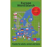 Europe Word Search: For Adults, Seniors and Teens
