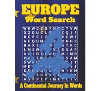 Europe Word Search Puzzle Book - Large Print Edition: Word Searches with Easy to Read Print about European Countries, Capitals, Landmarks and More | ... Gift for vacations, holidays and free time