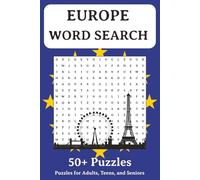 Europe Word Search Puzzle Book: Word Search with Easy to Read Print about Europe, History, Landmarks, and More | 6x9 inches, 110 pages |50+ Puzzles .... Gift for Holidays, Vacations, and Relaxation