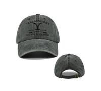 European and American graffiti printing baseball cap YELLOWSTONE Yellowstone silk screen cap made of old curved brim hat sun visor