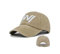 European and American W graffiti printing baseball cap western world silk screen peaked cap made of old curved brim hat sun hat personalized hat
