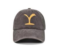European and American Y printed baseball cap YELLOWSTONE embroidered peaked cap washed and made old curved brim cap Yellowstone cap