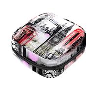 European Architecture London - Bolsa de almacenamiento para servilletas sanitarias, bolsa de almohadilla menstrual portátil con cremallera para adolescentes, niñas, mujeres y mujeres