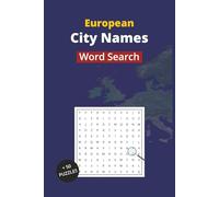 European Cities Word Search Book: Word Searches with easy to read print about European cities, Capital cities, Historic cities and More | 6x9 inches, ... Gift for vacations, Holidays and Free Times
