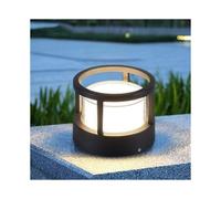 European Cylindrical Lawn Floor Lamp, Outdoor Garden Light Column Waterproof Landscape Yard Deck Patio Pier Path Pillar Light Villa Pathway LED Grassl