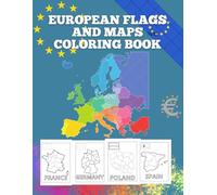 European Flags and Maps: Coloring Book