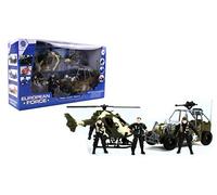 EUROPEAN FORCE - Caja de Intervención del Ejército - Vehículos de Intervención - 093478 - Rojo - Plástico - Militar - Juguete para Niños - Miniatura - 43 cm x 25 cm - A Partir de 3 años.