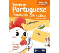 European Portuguese Handwriting Practice Workbook for Kids! Animals & Insects