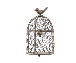 European Retro Bird Cage Wrought Iron Decoration Home Living Room Decoration Window Display Birdcage Decorative (Color : A)