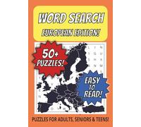 European Themed Word Search Puzzle Book: Word Searches with Easy to Read Print about European Countries, European Food, European Landmarks and More! | ... Gift for Vacations, Holidays and Free Times!