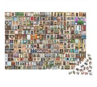 European Window Collection Colourful Book Collage Art 1000 Pcs Jigsaw for Adults & Kids Unique Challenging Fun Activity 38x26cm/1000pcs