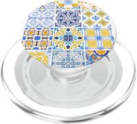 Europeo Portugués Azulejos Azulejos Portugal Vacaciones Mujeres PopSockets PopGrip para MagSafe