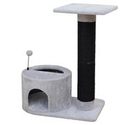 Europet Bernina Rascador Geneva Gris/Negro 84x60x40cm Con Pelota De Juego