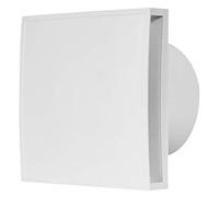 EUROPLAST Ø 100mm Extractor de Baño - Extractor de Aire Silencioso Blanco - Ventilador de Pared para Cocina, Garaje, WC