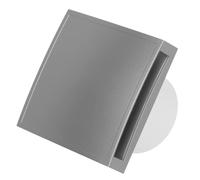 EUROPLAST Ø 100mm Extractor de Baño - Extractor de Aire Silencioso Plata - Ventilador de Pared para Cocina, Garaje, WC