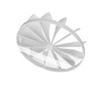 EUROPLAST Ø 100mm Válvula Antirretorno Para Ventilador de Pared - Para Tubo de Ventilación - Plástico - Blanco