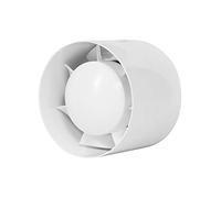 EUROPLAST Ø 100mm Ventilador de Conducto Domestico - Ventilador de Tubo - Plástico - Blanco