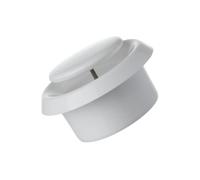 EUROPLAST Ø 125mm Difusor Ajustable - Válvula de Extraccion/Suministro de Aire - Rejilla Redonda de Ventilacion - Plástico ABS Blanco