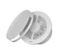 Ø 150mm Extractor de Baño - Extractor de Aire Silencioso Blanco - Ventilador de Pared para Cocina, Garaje, WC