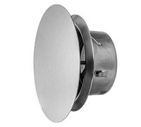 EUROPLAST Válvula de disco de acero inoxidable de 100 mm - Válvula de ventilación - Válvula de ventilación ajustable para pared y techo - Difusor redondo ajustable - Tapa de rejilla de ventilación