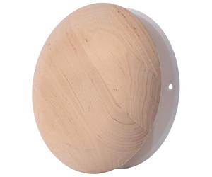 EUROPLAST Válvula de disco de madera de 100 mm - Válvula de ventilación redonda para sauna - Difusor universal de suministro y salida de aire - Difusor ajustable para pared o techo - Válvula de aire
