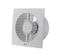 EUROPLAST Ventilador de baño de 150 mm de diámetro, con sensor de humedad y temporizador, color blanco