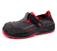 EuroRoutier Hybrid Maine Red Gray, Zapatillas de seguridad certificadas S1 SRC, rojo, 46 EU