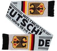Euroscarves Bufanda de fútbol unisex, Blanco, Talla única