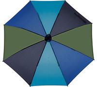 EuroSCHIRM Swing Liteflex - Paraguas de senderismo ultraligero de 95 cm de ancho, eje fijo de fibra de vidrio, azul oscuro, grande, Moderno