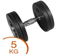 Eurosport Mancuernas De Goma Con Discos Fijos 5kg (1 Ud)