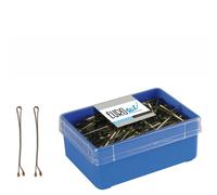 Eurostil - 01606 - Caja 200 Clips Bronce 60 mm