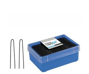 Eurostil - 01617/50 - Caja 400 Horquillas Moño Negro 65 mm