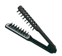 Eurostil Negro Doble Jabali Cepillo Alisado-Secador 1 un. Unisex Adulto, Único (8423029021542)