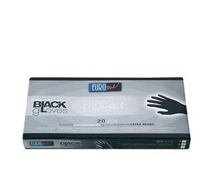 Eurostil - 02832 - Caja 20 Guantes Látex Negros S