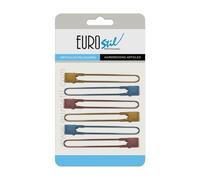 Eurostil 6 Pinza Metal Colores Set
