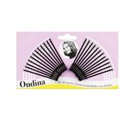 Eurostil Acanalado Clips Acero Con Bolita Negra 50Mm Pack 1Un