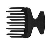 EUROSTIL AHUECADOR Peine Doble PUA 18CM 1UN Unisex Adulto, Negro, Único