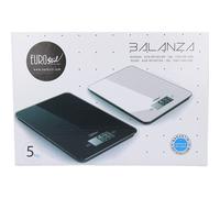 Eurostil Balanza Digital Negra Rectangular 5000 g