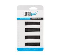 Eurostil Cabello Caja De Clips Negro Negro Mate 50mm 24un