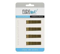 EuroStil Carton 24 Clips ONDULADOS Bronce 50MM